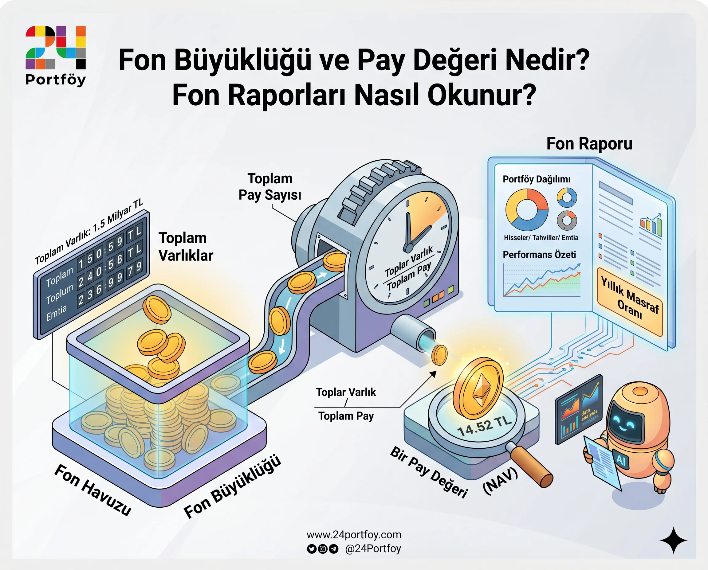 Fon Büyüklüğü ve Pay Değeri Nedir? Fon Raporları Nasıl Okunur?
