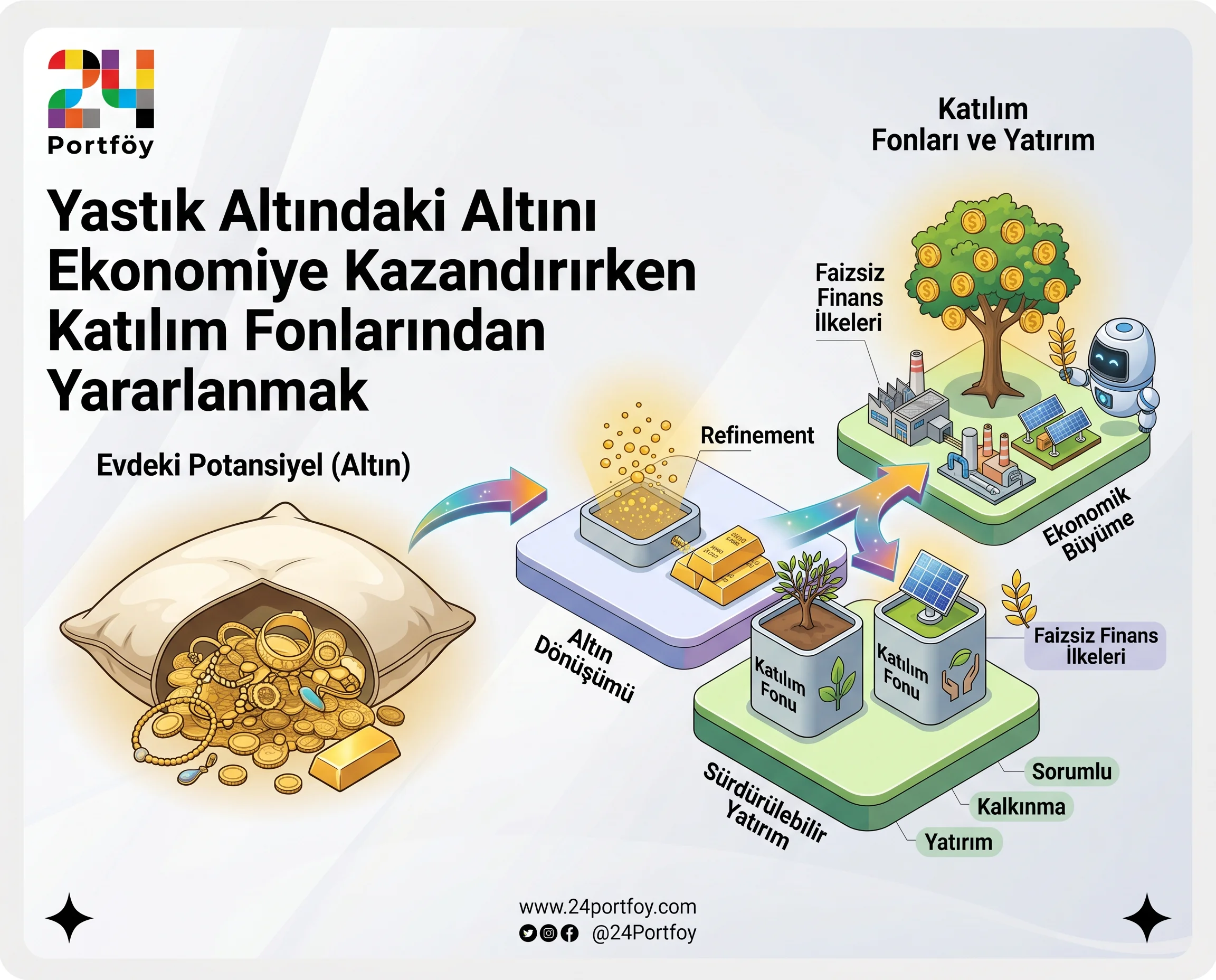 Yastık Altındaki Altını Ekonomiye Kazandırırken Katılım Fonlarından Yararlanmak